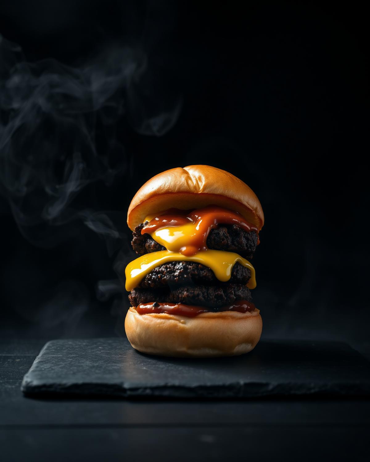Signature smoked burger